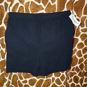 DEADSTOCK Stan Sport Vintage Made in USA Black Textured Drawstring Shorts Size L